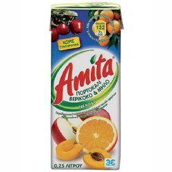 AMITA ΠΟΡΤΟΚΑΛΙ-ΒΕΡΥΚΟΚΟ-ΜΗΛΟ 0,25L