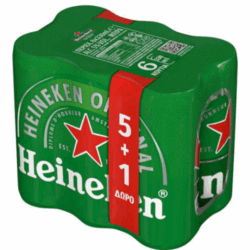 HEINEKEN ΚΟΥΤΙ 330ML 5+1