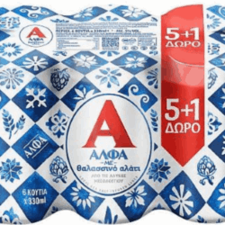 ΑΛΦΑ ΜΕ ΑΛΑΤΙ ΚΟΥΤΙ 330ML (5+1)