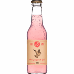 THREE CENTS PINK GRAPEFRUIT SODA 24x0.2L